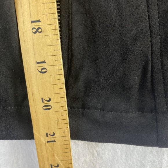 2/$30 BB Dakota Jacket Sz S Black Faux Suede Moto Style Grunge Goth Minimalist - Picture 8 of 11